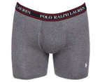 Polo Ralph Lauren Men's Stretch Boxer Briefs 3-Pack - Ruby/Grey Heather/Stripe