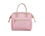 Toscano Fashion Portable Picnic Bento Bag Waterproof Oxford Cloth Lunch Bag-Pink