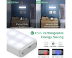 Toscano LED Closet Light 24-LED Rechargeable Motion Sensor White Light Bar for Stairs Wardrobe Kitchen Hallway (1 Pack)