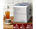 Advwin 2.2L Portable Ice Maker Machine Home Ice Cube  Maker Bar Countertop Silver