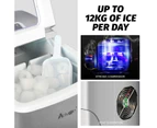 Advwin 2.2L Portable Ice Maker Machine Home Ice Cube  Maker Bar Countertop Silver