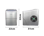 Advwin 2.2L Portable Ice Maker Machine Home Ice Cube  Maker Bar Countertop Silver