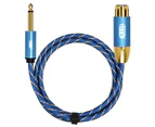 6.35 to XLR Cable-Female XLR to Mono Jack 6.3/6.5 mm (1/4") Male Plug Audio Lead 1M Microphone Cable