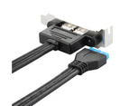 USB 3.0 to 20 Pin Chassis Baffle Line PCI Bit Expansion Cable For Data
