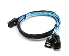 sas sata cable Internal SFF8087 Mini SAS 36pin Male W/Latch To SATA 7Pin Female (X4) Forward Breakout Cable