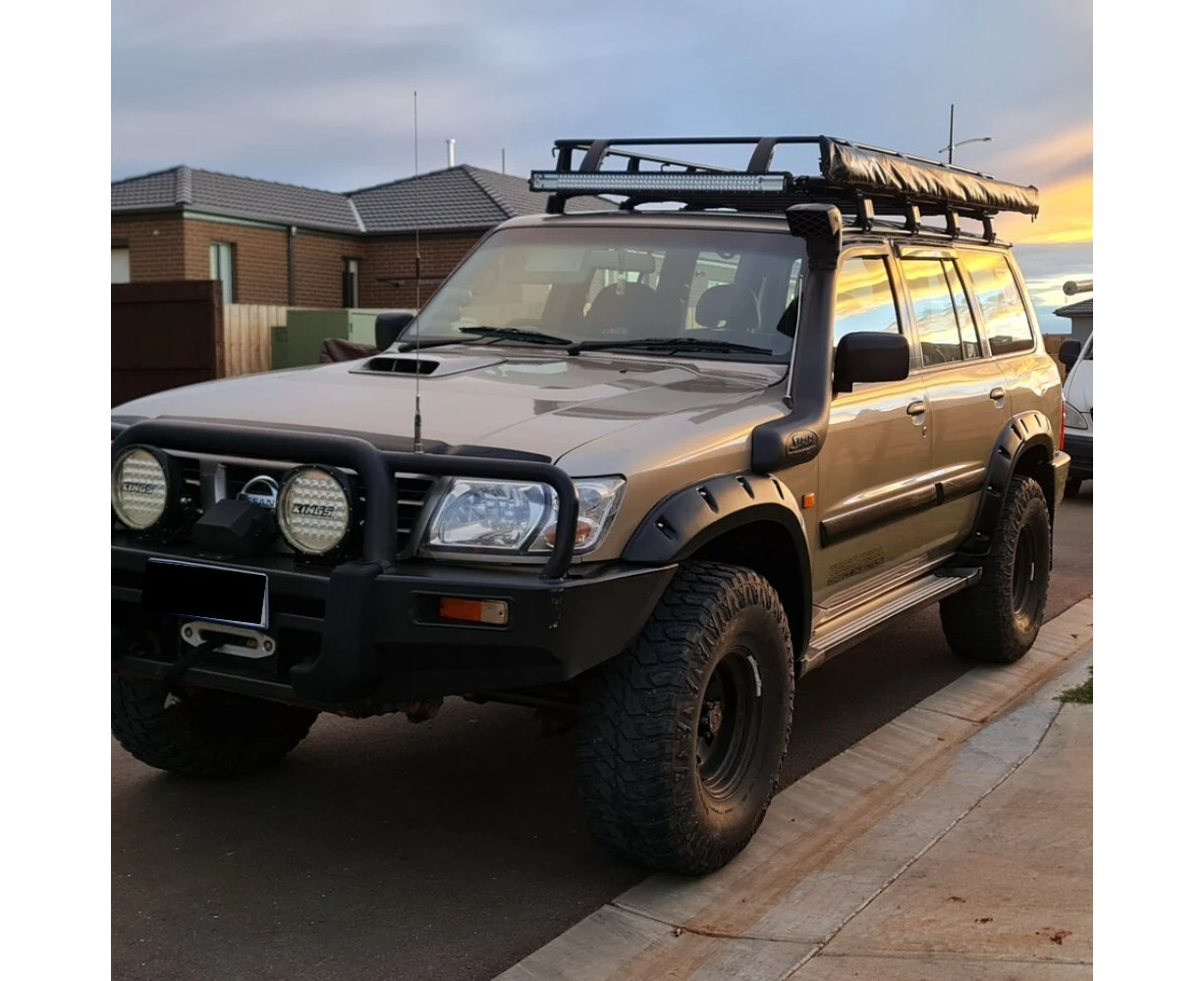 Cobra 4x4 Slimline Jungle Fender Flares Suitable for Patrol GU 1997 - 2004 Series 1 2 3 75mm wide