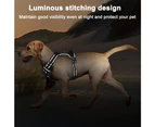 Dog Harness,No-Pull Pet Harness with 1 Leash Clips,Adjustable Soft Padded Dog Vest-Black-XL