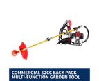 Black Eagle Pole Chainsaw Hedge Trimmer Brush Cutter Whipper Snipper Backpack