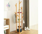 Strong Heavy Wooden Garment Rack Stand Hall Tree Clothes Rails