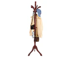 Wooden Coat Stand Storage Rack Clothes Hanger Hat Tree Jacket Bag Umbrella Hook