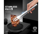 304 Stainless Steel Food Food Tongs Barbecue Barbecue Bread Steak Tongs Kitchen Household Multi-function Tool