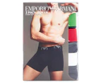 Emporio Armani Men's Bold Monogram Boxer Briefs 3-Pack - Marine/White/Multi