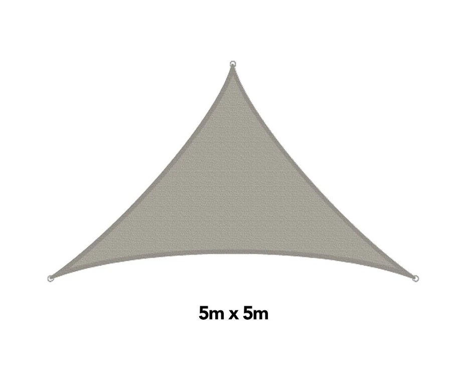 H&g shade sail triangle sandstone, 5x5m