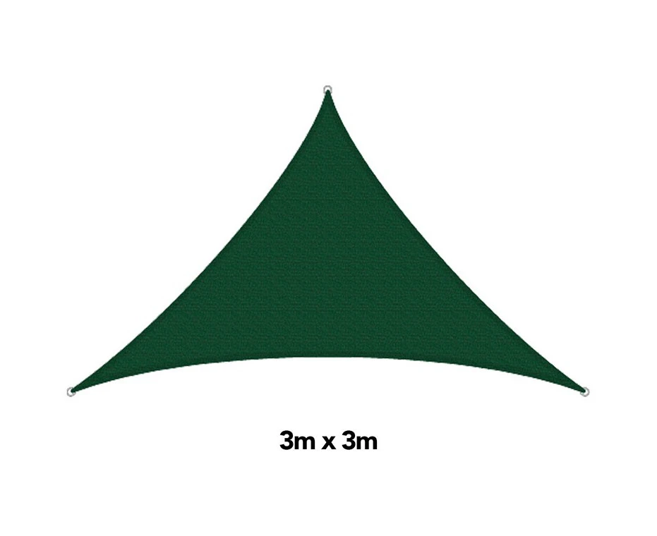 H&g shade sail triangle forest green, 3x3m