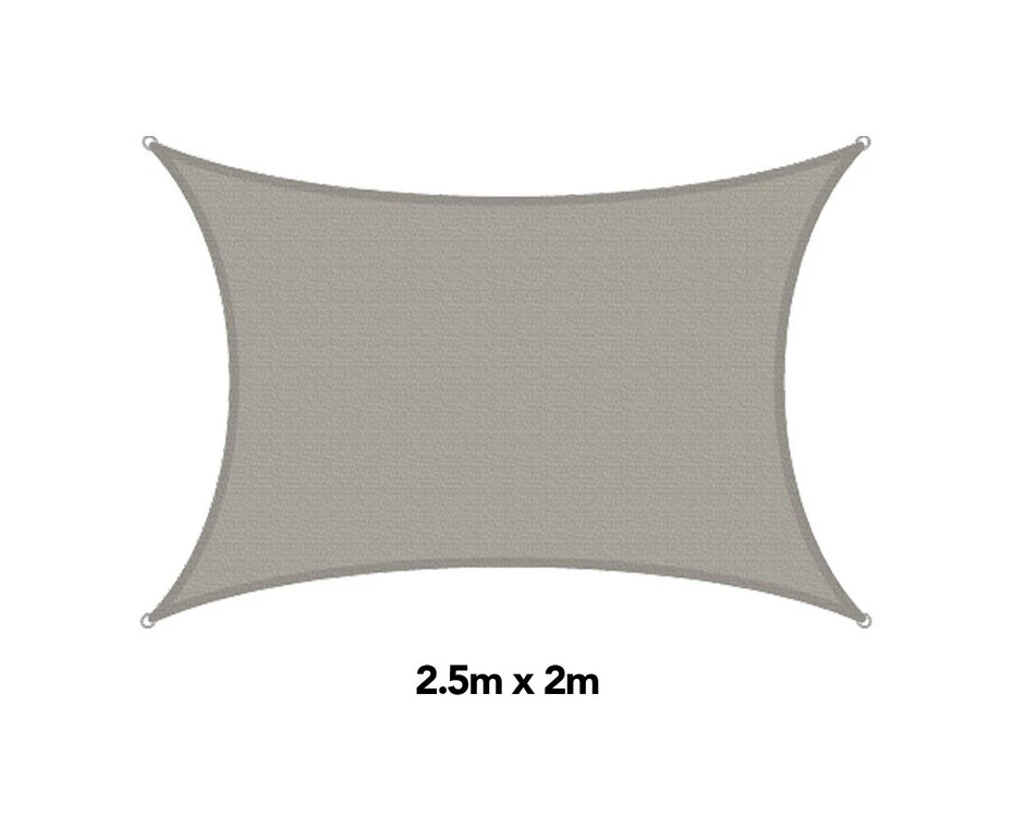 H&g shade sail rectangle sandstone, 2.5x2m