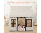 Costway Kids Play Tent Large Castle Playhouse Indoor Toys w/Star Lights & Washable Mat Girls Boys Gifts