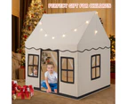 Costway Kids Play Tent Large Castle Playhouse Indoor Toys w/Star Lights & Washable Mat Girls Boys Gifts