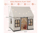 Costway Kids Play Tent Large Castle Playhouse Indoor Toys w/Star Lights & Washable Mat Girls Boys Gifts