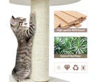 Costway 120cm 4-level Cat Tree Wood Scratching Post Cat Tower Condo Sisal Scratcher Pet House Furniture