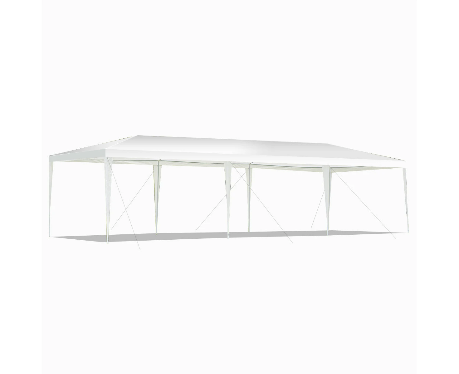 Costway 3x9m Outdoor Gazebo Wedding Party Event Tent Canopy Camping Shelter Garden White