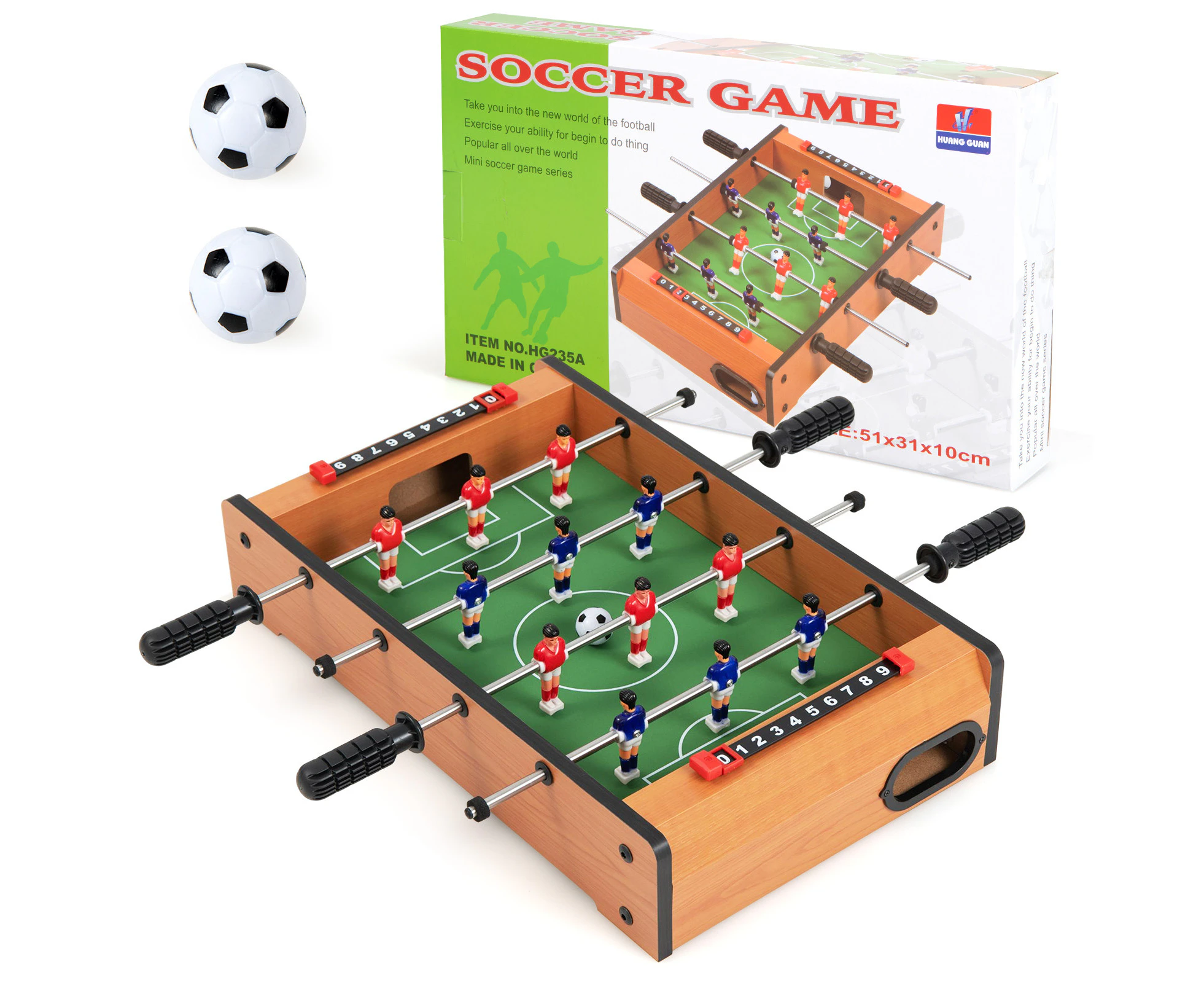 Costway Mini Soccer Table Foosball Tabletop Football Game Family Toy Home Party Gift