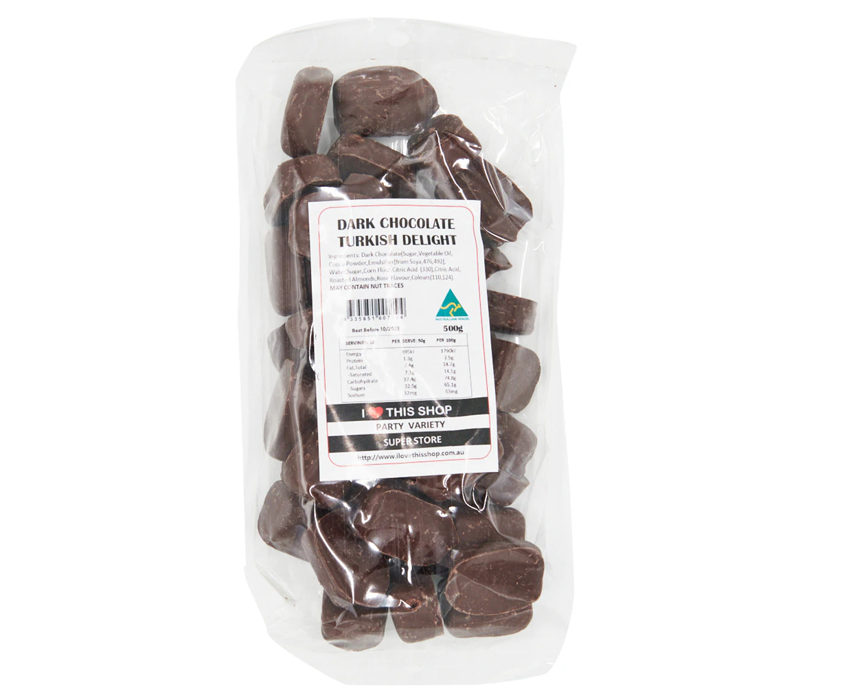 400g Dark Chocolate Turkish Delight