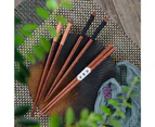 1 Pair Solid Wood Chopsticks Durable Smooth Surface Environmentally Friendly Food Grade Eating 3 Colors Handmade Wooden Chopsticks-A