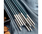 Sunshine 1 Pair Chopsticks Reusable Temperature Resistance Fiber Glass Kitchen Utensils Food Chopsticks for Home-Blue