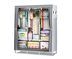 Large Portable Wardrobe Bedroom Freestanding Fabric Clothes Closet with Shelves
