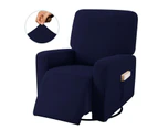 Toscano Recliner Stretch Sofa Slipcover Sofa Cover 4-Pieces Furniture Protector Couch Soft-Navy