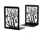 Toscano 1 Pair Bird Book Ends Decorative Bookends for Heavy Books for School Home Office-Black