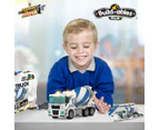 106pc Construct IT Buildables Cement Truck DIY Toy Set w/ Case Build Kit Kids 5+