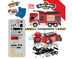 Construct It Build-ables Plus Fire Engine Emergency Toy