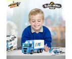 80pc Construct IT Buildables Express Truck DIY Toy Set w/ Case Build Kit Kids 5+