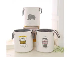 Fufu Laundry Storage Basket Bin Organizer Kids Books Toys Dirty Clothes Container-1#