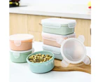 280/380ml Portable Transparent Sealed Lunch Box Food Bento Storage Container - Pink