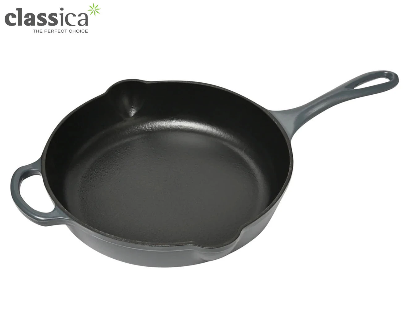 Classica 28cm Enameled Cast Iron Skillet - Warm Blue