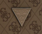 GUESS 71cm Berta Hardcase Luggage / Suitcase - Latte Logo/Brown