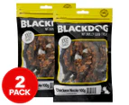 2 x Blackdog Chicken Neck Dog Treats 100g
