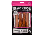 2 x 4pk Blackdog Pork Twists Natural Dog Treats
