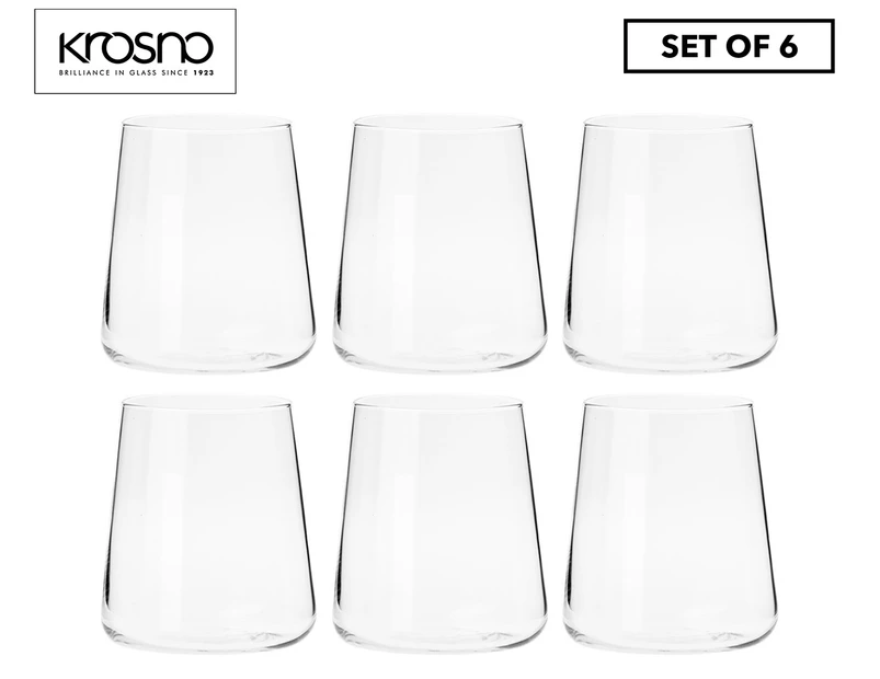 Set of 6 Krosno 380mL Avant Garde Tumblers