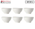 Set of 6 Maxwell & Williams 15cm White Basics Rice Bowl