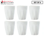 Set of 6 Maxwell & Williams 90mL White Basics Espresso Cups