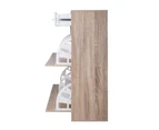 Artiss 2 Tier Shoe Cabinet - Wood
