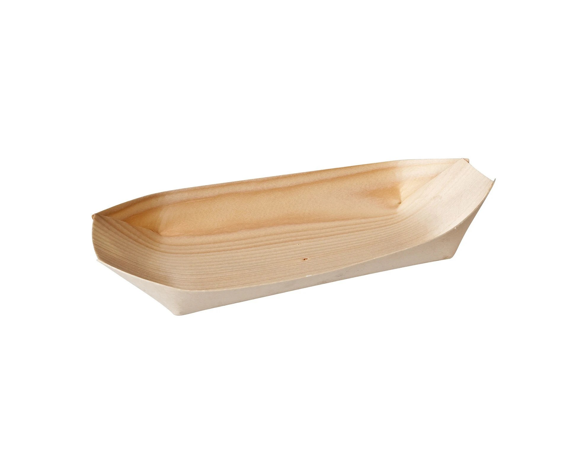 Bio Wood Bamboo Oval Food Serving Basket 14cm x 7.5cm