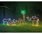 Christmas LED Motif Nativity Scene Camel Palm Tree Shepherd Ramadan Oasis Desert Bundle