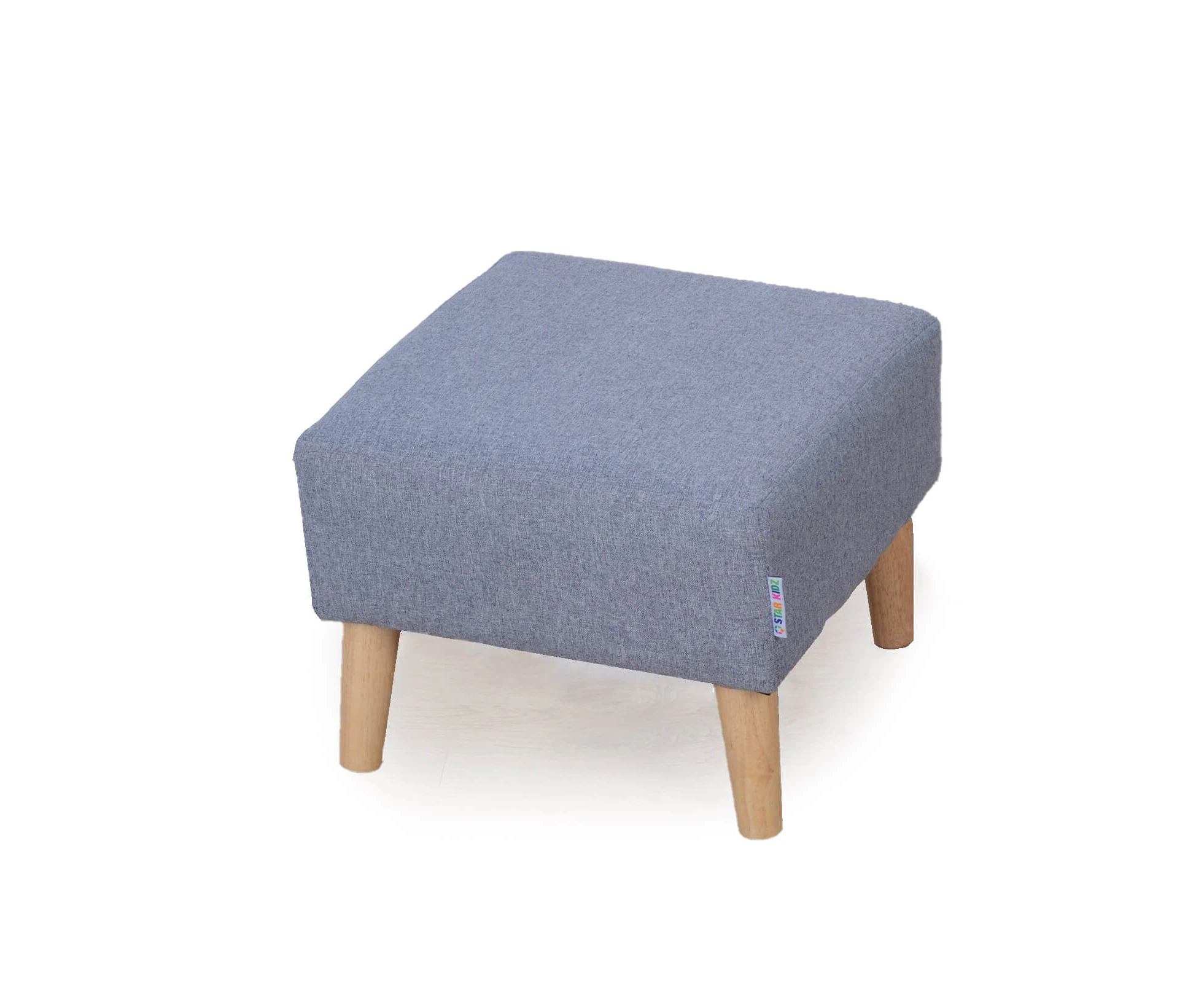 Star Kidz Linen Foot Stool - Grey