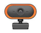 C11 Computer Webcam High-resolution Plug Play Built-in MIC 2K Adjustable Digital Camera for Live Streaming - Orange