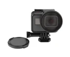 52mm UV Filter for GoPro Hero 7 5 6 Black Action Camera with Lens Cover Mount - Black