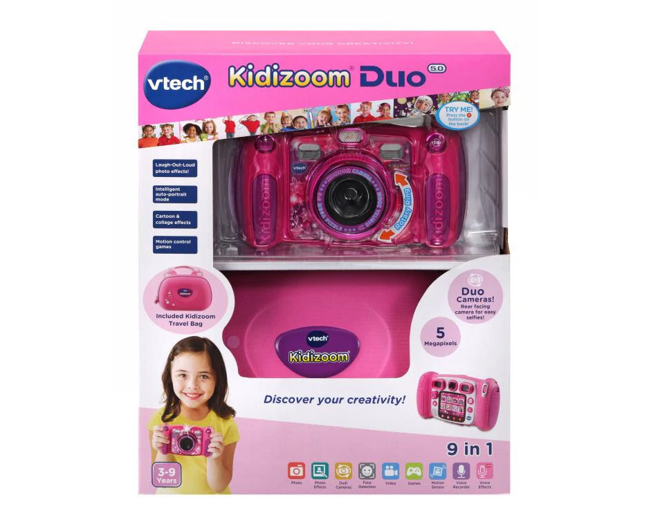 Vtech Kidizoom Duo 5.0 + Carry Case Pink